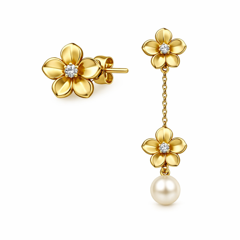 Elegant Gold Plated Flower Stud Earrings: The Ultimate Customization Options for 14k Gold Stainless Steel Jewelry Businesses 2 Elegant Gold Plated Flower Stud Earrings: The Ultimate Customization Options for 14k Gold Stainless Steel Jewelry Businesses