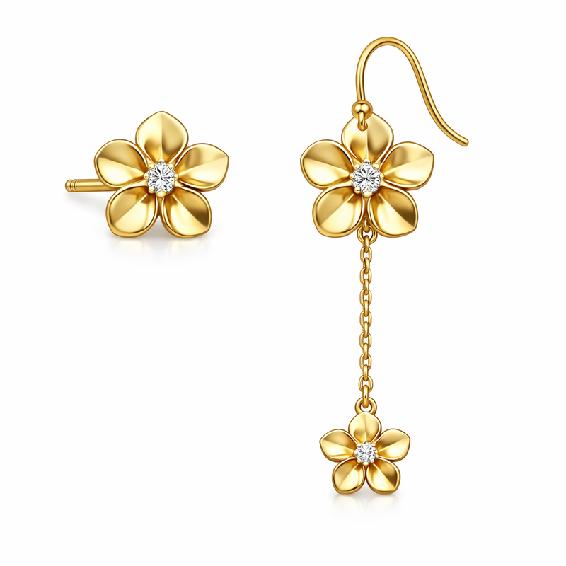 Elevate Your Jewelry Collection with Elegant Gold Plated Flower Stud Earrings: Customizable 14k Gold Plated Stainless Steel Designs for Wholesale Elevate Your Jewelry Collection with Elegant Gold Plated Flower Stud Earrings: Customizable 14k Gold Plated Stainless Steel Designs for Wholesale