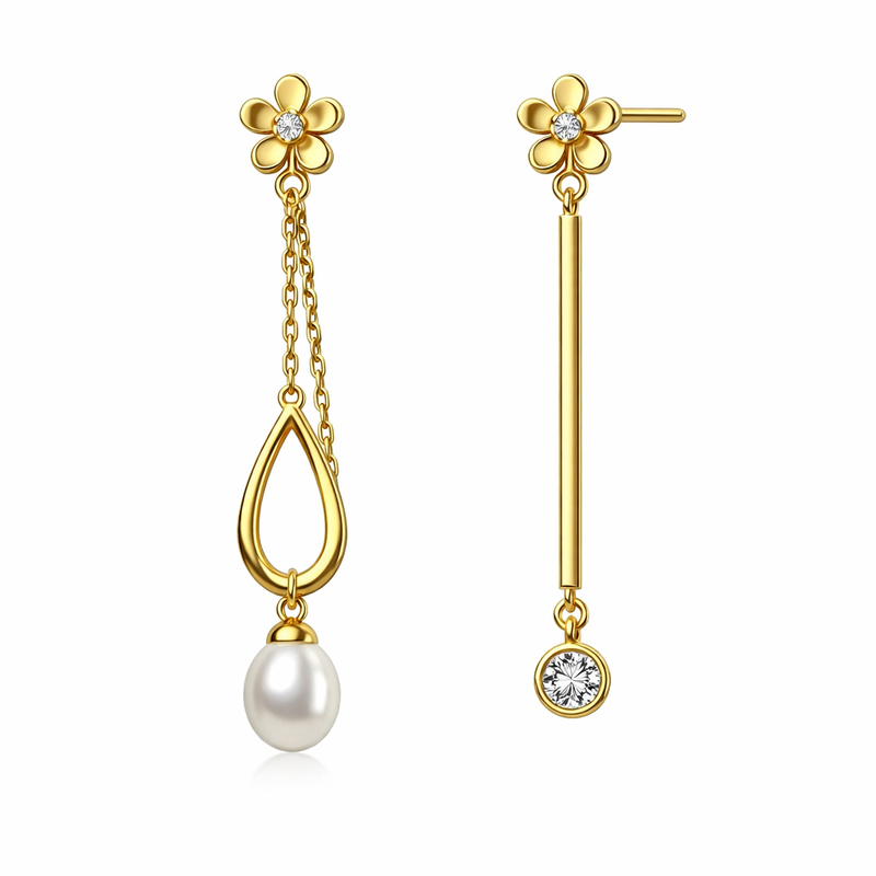 Elegant 14k Gold Plated Earrings: Discover Asymmetric Tiny Flower Studs and Stainless Steel Flower Stud Earrings for Your Jewelry Line 8 Elegant 14k Gold Plated Earrings: Discover Asymmetric Tiny Flower Studs and Stainless Steel Flower Stud Earrings for Your Jewelry Line