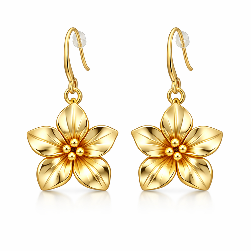 Elegant Gold Plated Flower Earrings Driving Customization and Wholesale Growth in Stainless Steel Jewelry Manufacturing 2 Elegant Gold Plated Flower Earrings Driving Customization and Wholesale Growth in Stainless Steel Jewelry Manufacturing