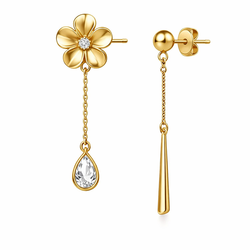 Elegant 14k Gold Plated Earrings: Discover Asymmetric Flower Stud Earrings and Tiny Gold Stud Earrings for Custom Jewelry Wholesale 8 Elegant 14k Gold Plated Earrings: Discover Asymmetric Flower Stud Earrings and Tiny Gold Stud Earrings for Custom Jewelry Wholesale