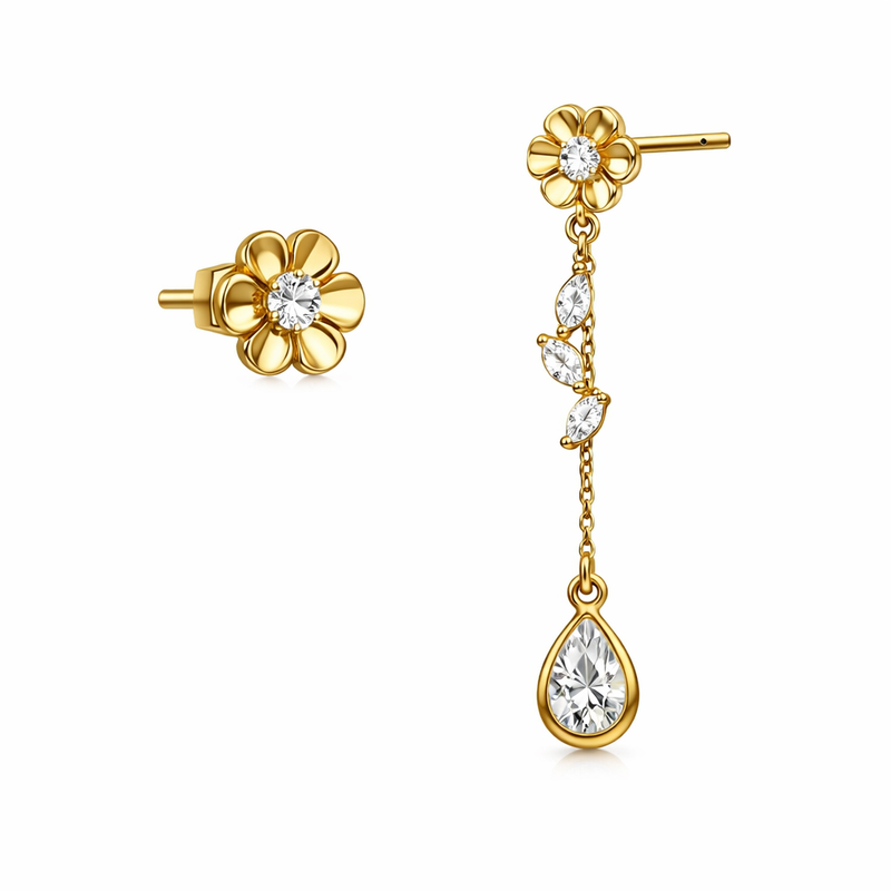 Discover the Business Benefits of Elegant 14k Gold Plated Earrings: Wholesale Asymmetric and Tiny Flower Stud Earrings Customization 3 Discover the Business Benefits of Elegant 14k Gold Plated Earrings: Wholesale Asymmetric and Tiny Flower Stud Earrings Customization