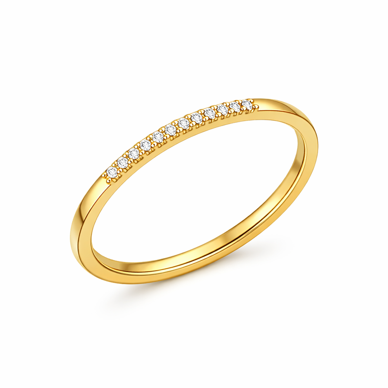 Dainty Micro CZ Ring Trends: The Appeal of 18k Gold Plated Stainless Steel and Waterproof Thin Band Rings for Custom Jewelry Wholesale 2 Dainty Micro CZ Ring Trends: The Appeal of 18k Gold Plated Stainless Steel and Waterproof Thin Band Rings for Custom Jewelry Wholesale