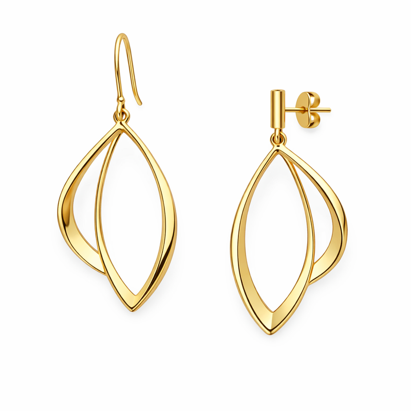 Wholesale Customization of Minimalist Gold Plated Earrings: Asymmetric Petal Frame and Hypoallergenic Gold Earrings for Modern Jewelry Brands 9 Wholesale Customization of Minimalist Gold Plated Earrings: Asymmetric Petal Frame and Hypoallergenic Gold Earrings for Modern Jewelry Brands