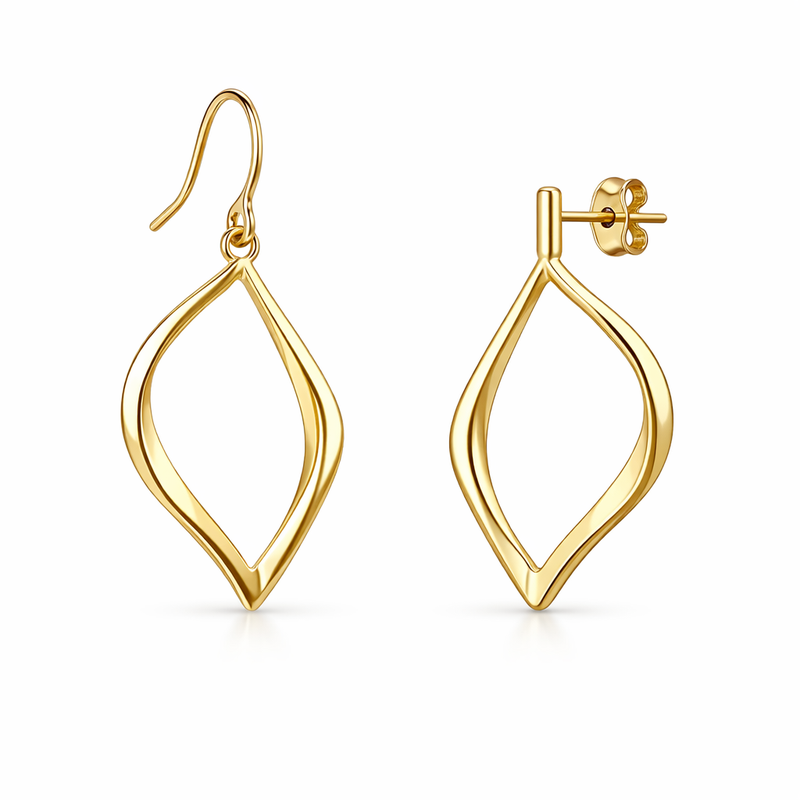 Boost Your Business with Customizable Minimalist Gold Plated Earrings: Asymmetric Petal Frame & Hypoallergenic Gold Earrings for Wholesale Success Boost Your Business with Customizable Minimalist Gold Plated Earrings: Asymmetric Petal Frame & Hypoallergenic Gold Earrings for Wholesale Success