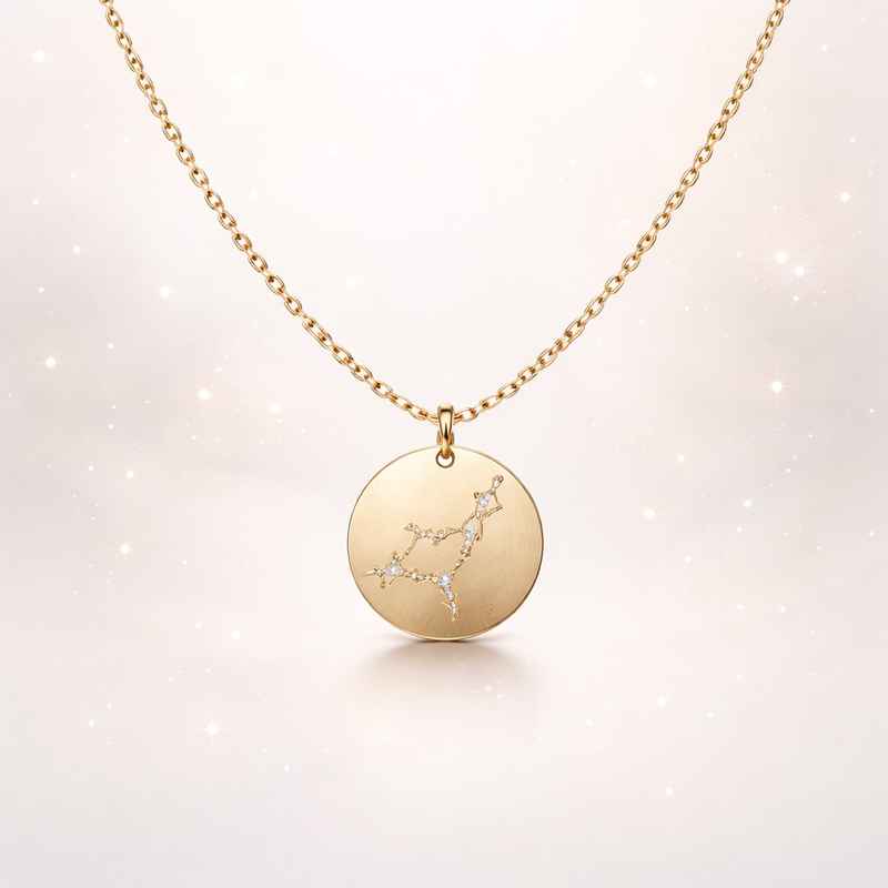 Personalized Zodiac Charm Necklace: Hypoallergenic DIY Star Sign Pendant 2 Personalized Zodiac Charm Necklace: Hypoallergenic DIY Star Sign Pendant