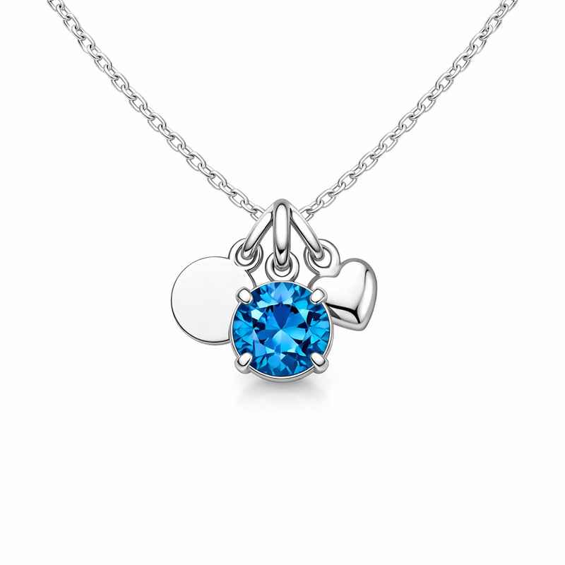 Personalized Birth Month Stone Charm Pendant DIY Necklace Gift 1 Personalized Birth Month Stone Charm Pendant DIY Necklace Gift