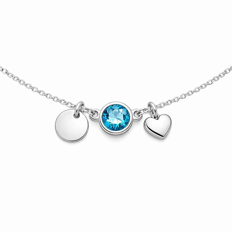 Personalized Birth Month Stone Necklace - Hypoallergenic DIY Charm Pendant 1 Personalized Birth Month Stone Necklace - Hypoallergenic DIY Charm Pendant