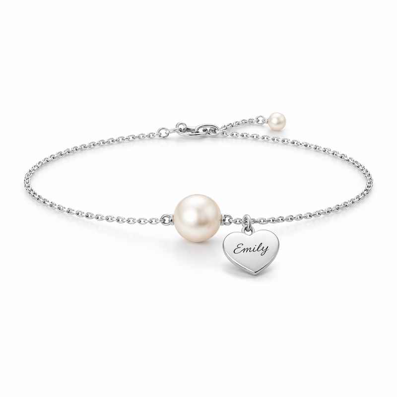 dainty personalized pearl heart bracelet romantic engraved stainless steel charm bracelet dainty romantic stainless steel personalized engraving pearl love heart charm bracelet 1 dainty personalized pearl heart bracelet romantic engraved stainless steel charm bracelet dainty romantic stainless steel personalized engraving pearl love heart charm bracelet