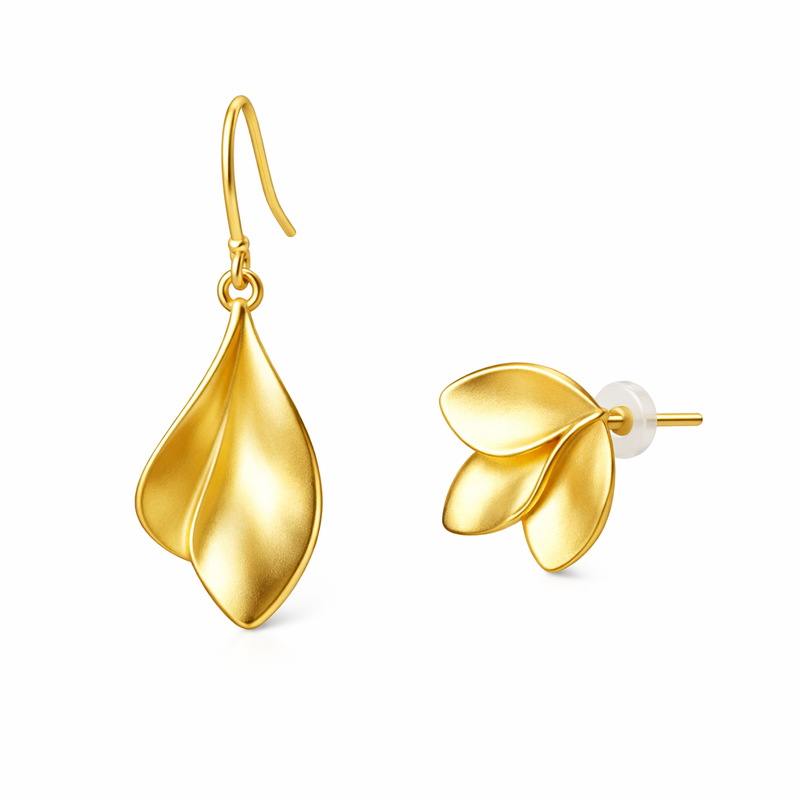 Minimalist Gold Plated Petal Earrings: The Future of Asymmetric Hypoallergenic Earrings for Customization and Wholesale Growth 9 Minimalist Gold Plated Petal Earrings: The Future of Asymmetric Hypoallergenic Earrings for Customization and Wholesale Growth
