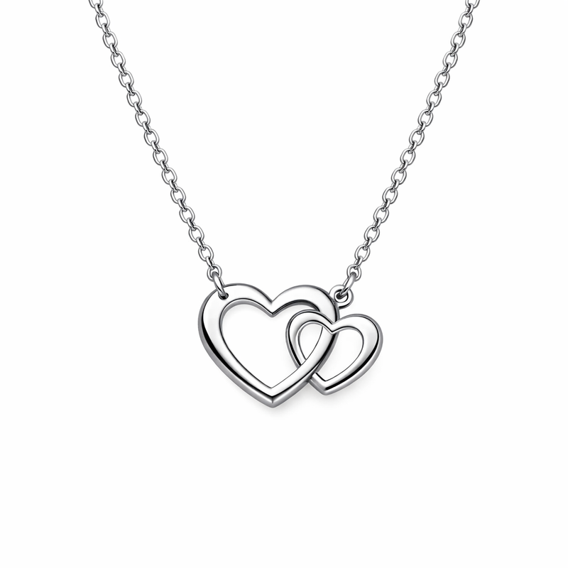 Boost Your Jewelry Business with a Minimalist Stainless Steel Double Heart Pendant Necklace: Customization and Quality for Women’s Initial Love Symbol Jewelry 2 Boost Your Jewelry Business with a Minimalist Stainless Steel Double Heart Pendant Necklace: Customization and Quality for Women’s Initial Love Symbol Jewelry