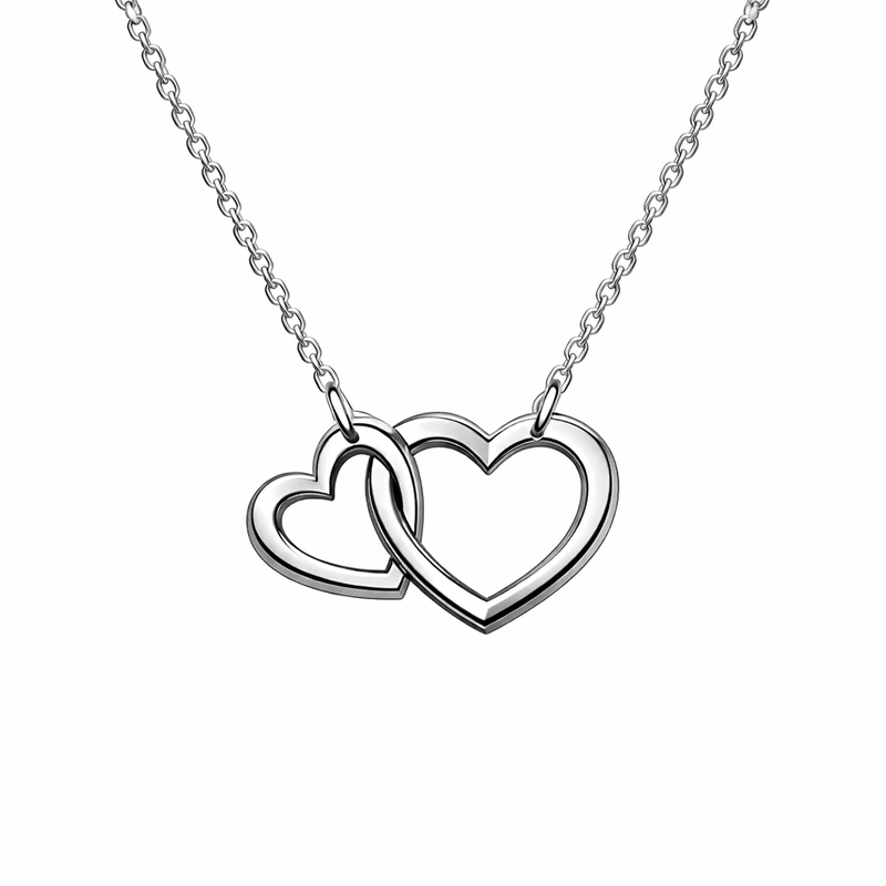 Minimalist Stainless Steel Double Heart Pendant Necklace: Wholesale Customization and Personalized Jewelry Growth Opportunities 5 Minimalist Stainless Steel Double Heart Pendant Necklace: Wholesale Customization and Personalized Jewelry Growth Opportunities