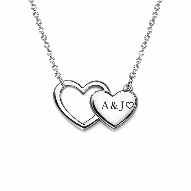 Elevate Your Jewelry Line with Minimalist Stainless Steel Heart Pendant Necklace: Customizable Double Heart & Love Symbol Designs for B2B Success 2 Elevate Your Jewelry Line with Minimalist Stainless Steel Heart Pendant Necklace: Customizable Double Heart & Love Symbol Designs for B2B Success