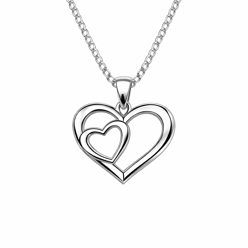 Minimalist Stainless Steel Double Heart Pendant: Boost Your Jewelry Brand with Personalized Designs and Low MOQ Manufacturing 2 Minimalist Stainless Steel Double Heart Pendant: Boost Your Jewelry Brand with Personalized Designs and Low MOQ Manufacturing