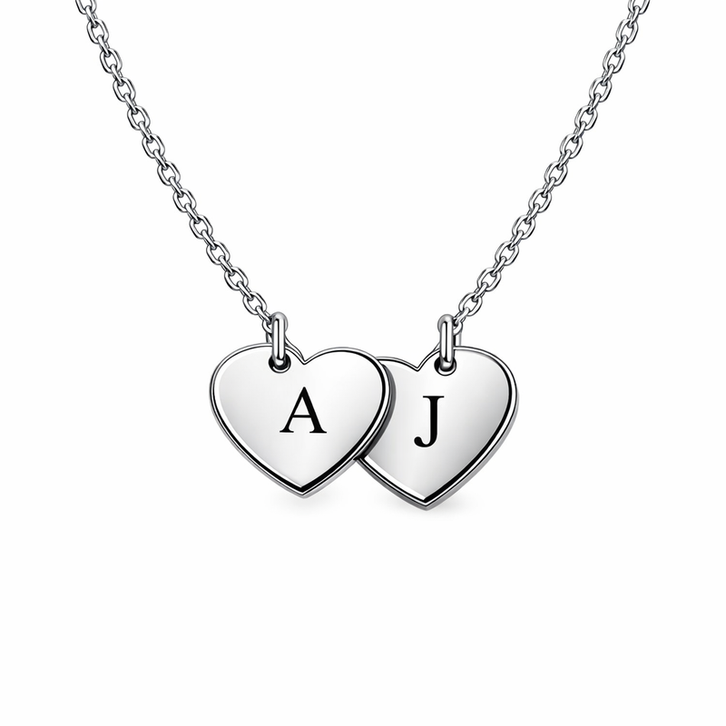 Minimalist Stainless Steel Heart Necklace: Custom Double Heart Initial Pendants Driving Wholesale Jewelry Growth Minimalist Stainless Steel Heart Necklace: Custom Double Heart Initial Pendants Driving Wholesale Jewelry Growth