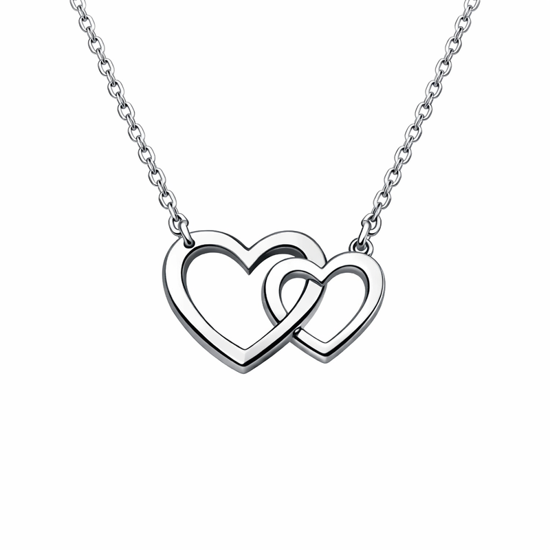 Minimalist Stainless Steel Heart Necklace: Boost Sales with Customizable Double Heart Pendant Necklaces for Women 7 Minimalist Stainless Steel Heart Necklace: Boost Sales with Customizable Double Heart Pendant Necklaces for Women