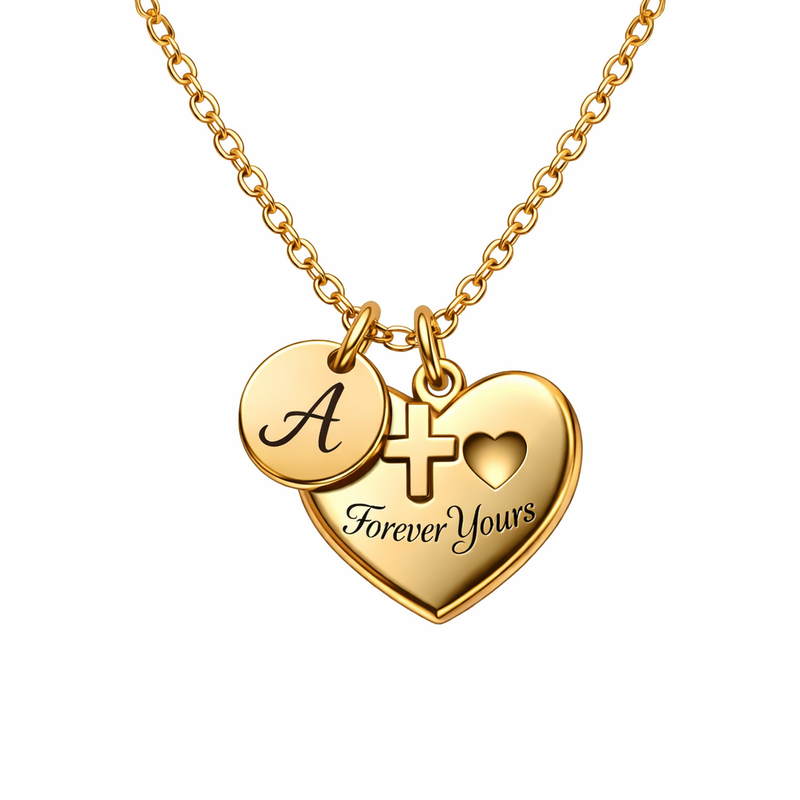 Boost Your Jewelry Business with Customizable Initial Heart Charm Pendant Necklaces, Cross Heart Pendants, and Gold Stainless Steel Designs 2 Boost Your Jewelry Business with Customizable Initial Heart Charm Pendant Necklaces, Cross Heart Pendants, and Gold Stainless Steel Designs