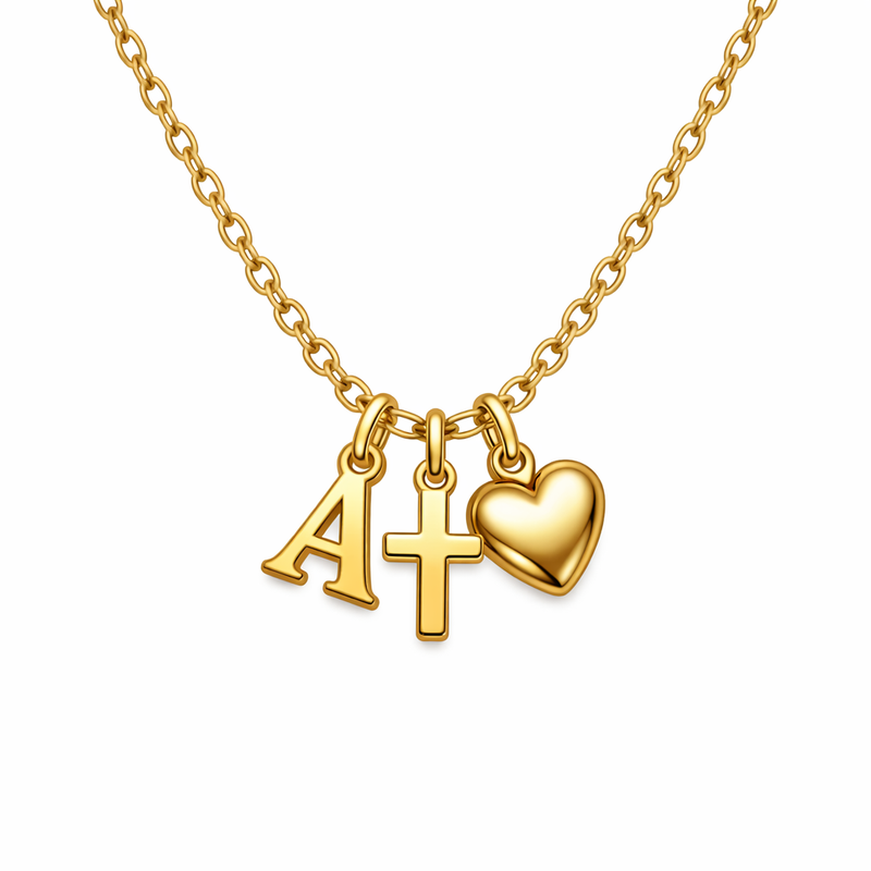 Initial Cross Heart Charm Necklace Trends 2026: Customization, Wholesale Manufacturing & Personalized Gold Stainless Steel Pendant Solutions 8 Initial Cross Heart Charm Necklace Trends 2026: Customization, Wholesale Manufacturing & Personalized Gold Stainless Steel Pendant Solutions