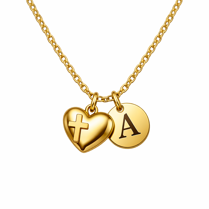 Why the Initial Cross Heart Charm Necklace is the Perfect Custom Heart Cross Jewelry for Your Wholesale Business 2 Why the Initial Cross Heart Charm Necklace is the Perfect Custom Heart Cross Jewelry for Your Wholesale Business