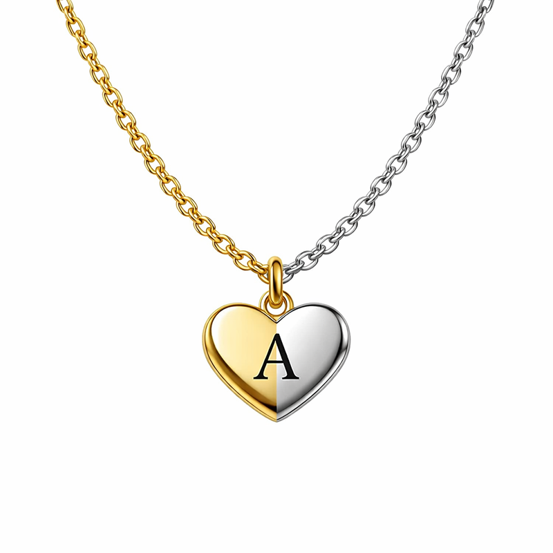 Initial Heart Charm Necklace: Boost Your Jewelry Business with Personalized Gold Pendant Necklace and Stainless Steel Heart Charm Jewelry 5 Initial Heart Charm Necklace: Boost Your Jewelry Business with Personalized Gold Pendant Necklace and Stainless Steel Heart Charm Jewelry