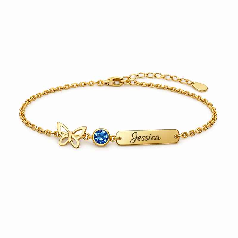 butterfly birthstone charm bracelet gold stainless steel personalized jewelry custom butterfly charm bracelet 2 butterfly birthstone charm bracelet gold stainless steel personalized jewelry custom butterfly charm bracelet