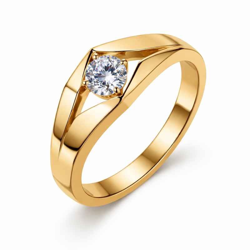 Geometric Birthstone Ring – Gold Plated Stainless Steel Zircon Ring 1 Geometric Birthstone Ring – Gold Plated Stainless Steel Zircon Ring