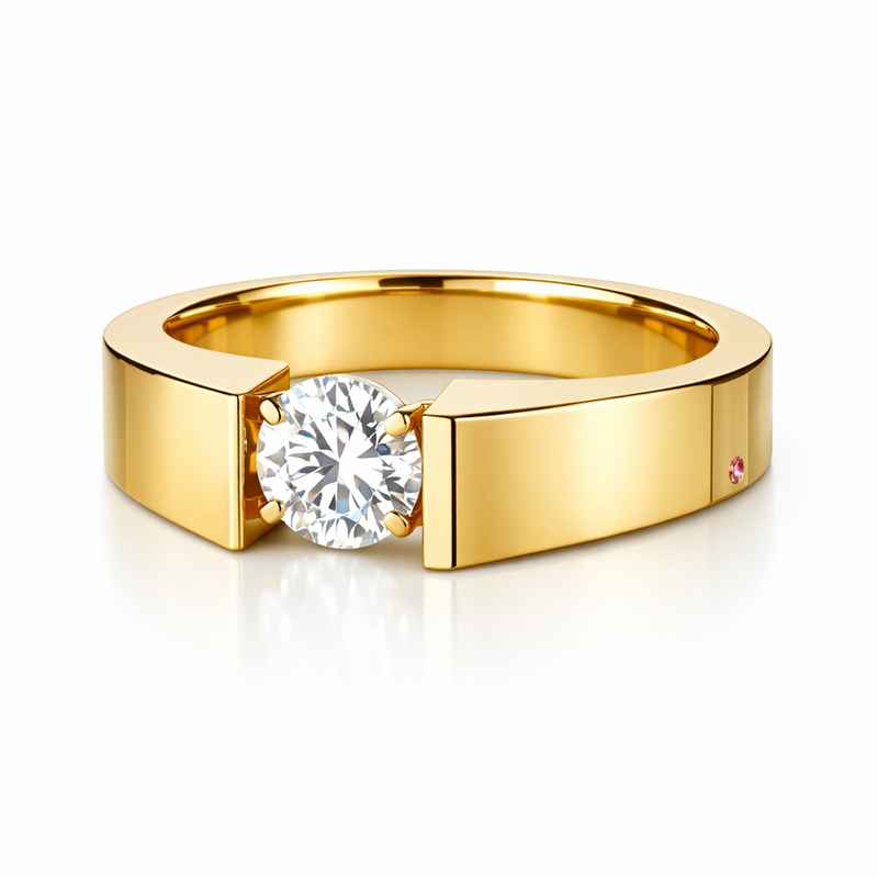 geometric birthstone ring gold plated zircon ring modern stainless steel finger ring 1 geometric birthstone ring gold plated zircon ring modern stainless steel finger ring