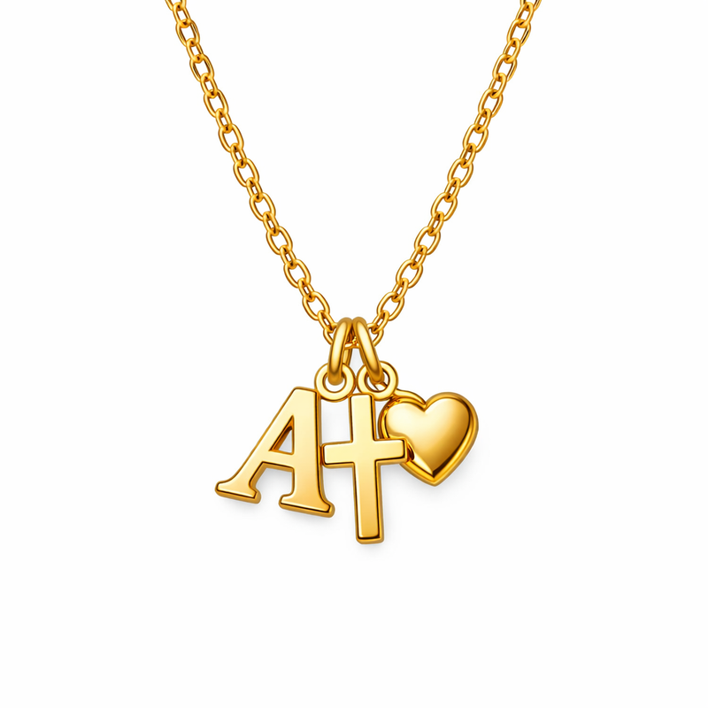 Initial Cross Heart Charm Necklace Trends: Custom Initial Cross Jewelry Manufacturing & Personalized Gold Stainless Steel Pendant Solutions 2 Initial Cross Heart Charm Necklace Trends: Custom Initial Cross Jewelry Manufacturing & Personalized Gold Stainless Steel Pendant Solutions