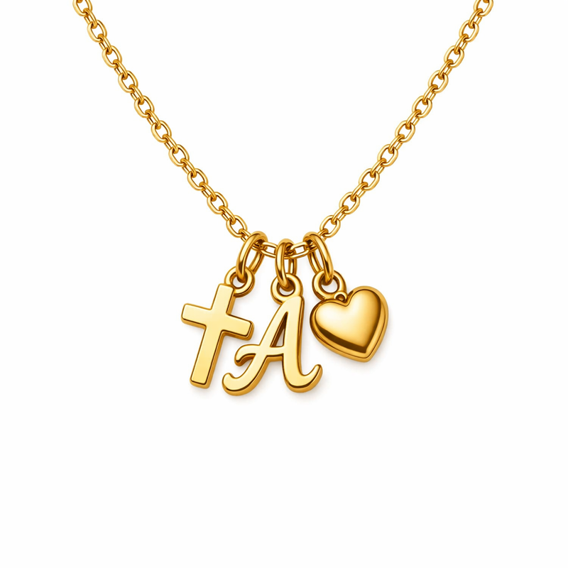 initial cross with heart charm gold stainless steel personalized pendant necklace: Customization Trends Driving Wholesale Jewelry Business Growth 9 initial cross with heart charm gold stainless steel personalized pendant necklace: Customization Trends Driving Wholesale Jewelry Business Growth