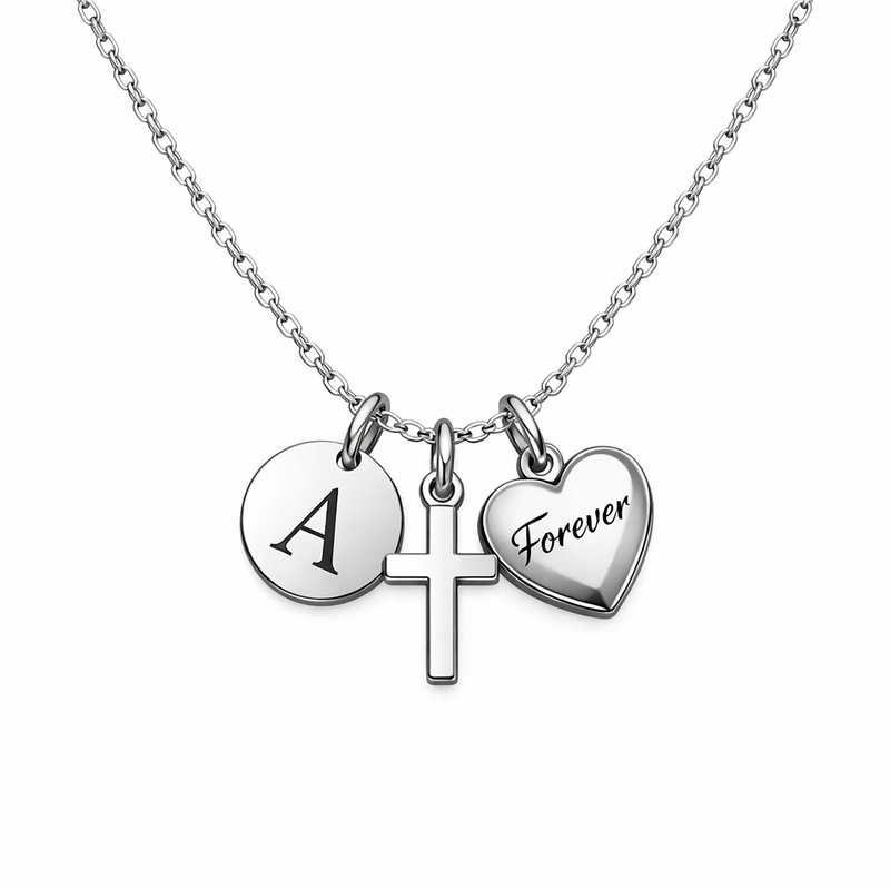 Initial Cross Heart Charm Necklace Manufacturing Trends: Customization, Low MOQ, and Durable Stainless Steel Jewelry for Business Growth 7 Initial Cross Heart Charm Necklace Manufacturing Trends: Customization, Low MOQ, and Durable Stainless Steel Jewelry for Business Growth