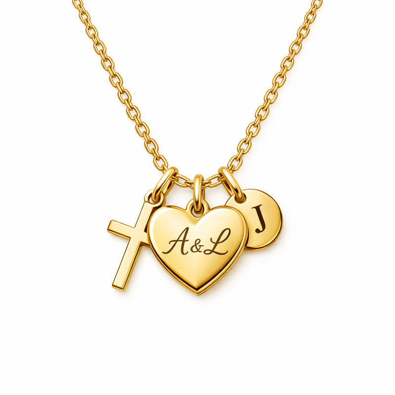 Initial Cross Heart Charm Necklace Manufacturing Trends: Custom Heart Cross Jewelry with Personalized Gold Stainless Steel Pendant Solutions 5 Initial Cross Heart Charm Necklace Manufacturing Trends: Custom Heart Cross Jewelry with Personalized Gold Stainless Steel Pendant Solutions