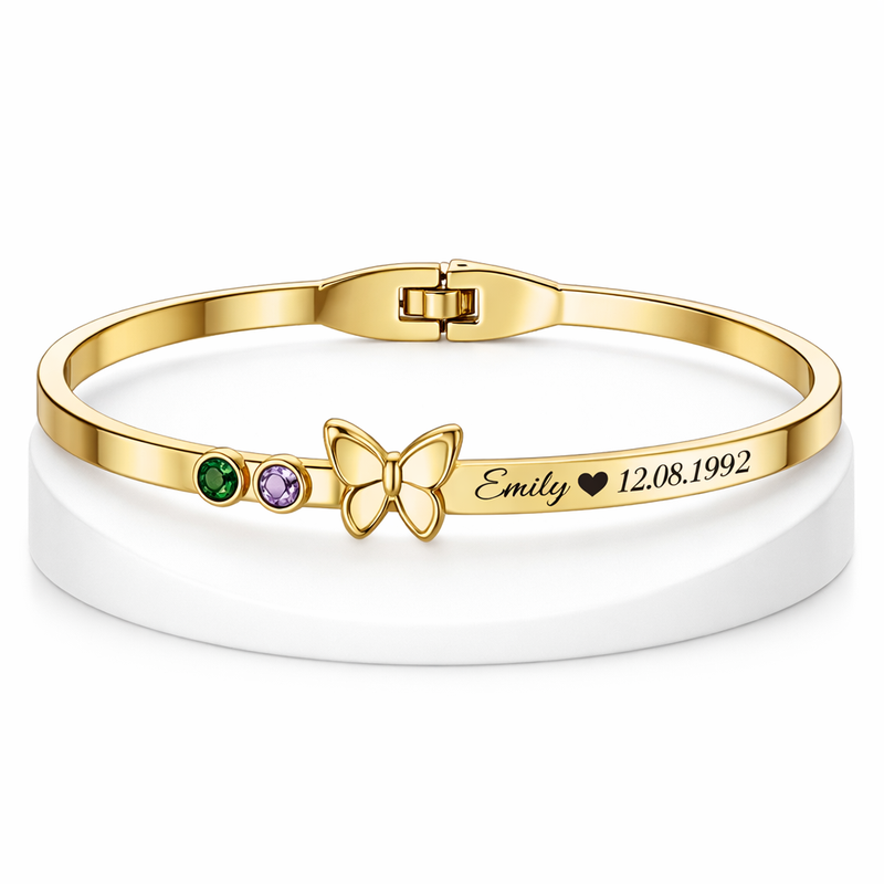 How to Leverage Butterfly Birthstone Charm Gold Stainless Steel Personalized Bracelet for Wholesale Jewelry Customization and Business Growth How to Leverage Butterfly Birthstone Charm Gold Stainless Steel Personalized Bracelet for Wholesale Jewelry Customization and Business Growth