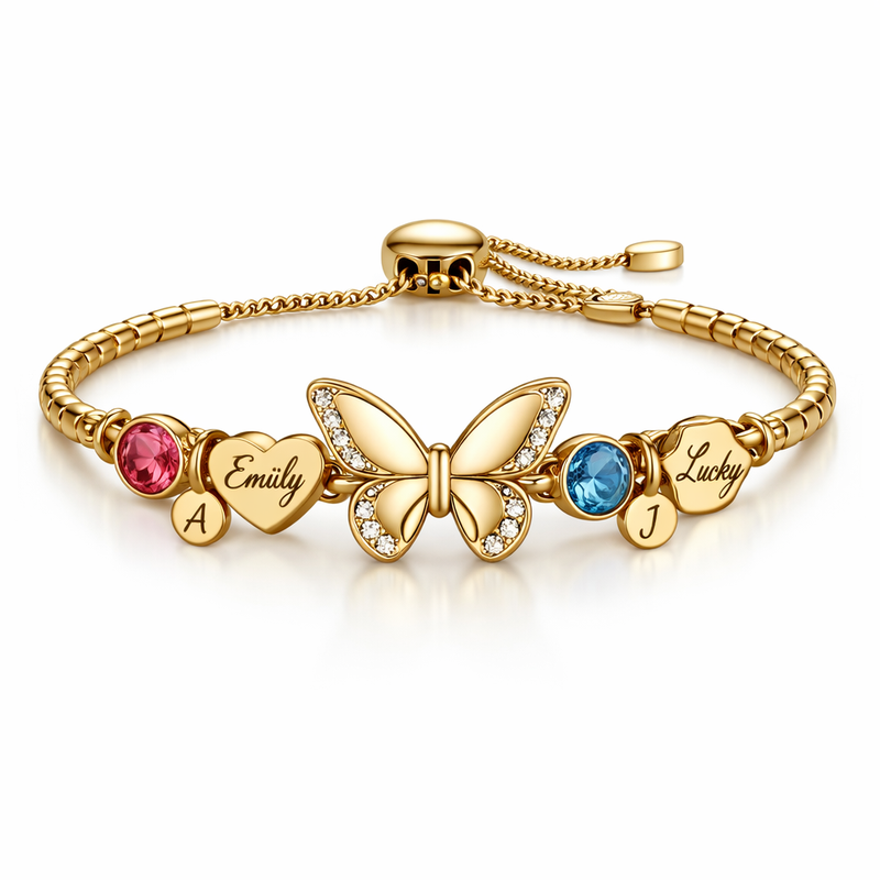 Boost Your Jewelry Brand's Appeal with a Customized Butterfly Birthstone Bracelet and Personalized Gold Stainless Steel Charms 6 Boost Your Jewelry Brand's Appeal with a Customized Butterfly Birthstone Bracelet and Personalized Gold Stainless Steel Charms