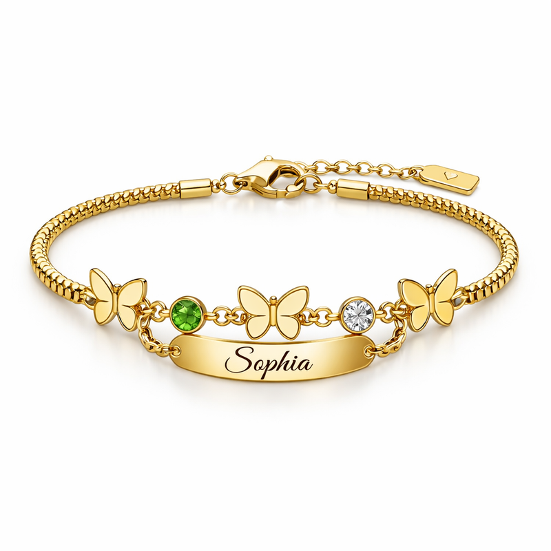 Unlock Customization and Quality Control with Butterfly Birthstone Charm Bracelets and Gold Stainless Steel Personalized Jewelry for Your Business 2 Unlock Customization and Quality Control with Butterfly Birthstone Charm Bracelets and Gold Stainless Steel Personalized Jewelry for Your Business