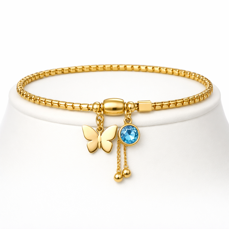 Butterfly Birthstone Charm Bracelet: Boost Your Jewelry Business with Custom Gold Stainless Steel Designs 6 Butterfly Birthstone Charm Bracelet: Boost Your Jewelry Business with Custom Gold Stainless Steel Designs