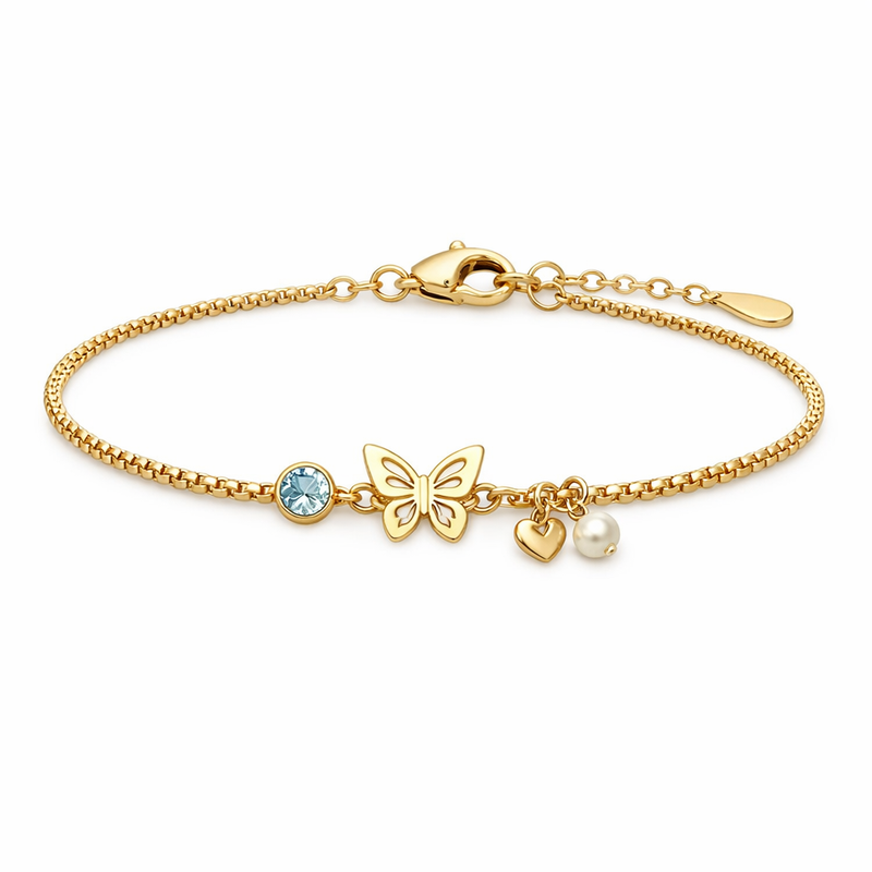 Butterfly Birthstone Charm Bracelet: Boost Your Jewelry Line with Personalized Gold Stainless Steel Jewelry and Custom Birthstone Charm Jewelry 2 Butterfly Birthstone Charm Bracelet: Boost Your Jewelry Line with Personalized Gold Stainless Steel Jewelry and Custom Birthstone Charm Jewelry