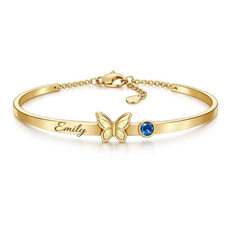 Butterfly Birthstone Charm Bracelet: Boost Your Jewelry Business with Personalized Gold Stainless Steel Designs 2 Butterfly Birthstone Charm Bracelet: Boost Your Jewelry Business with Personalized Gold Stainless Steel Designs