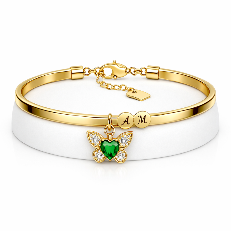 Boost Your Jewelry Business with Butterfly Birthstone Charm Gold Stainless Steel Personalized Bracelet: Custom Designs and Wholesale Opportunities 2 Boost Your Jewelry Business with Butterfly Birthstone Charm Gold Stainless Steel Personalized Bracelet: Custom Designs and Wholesale Opportunities