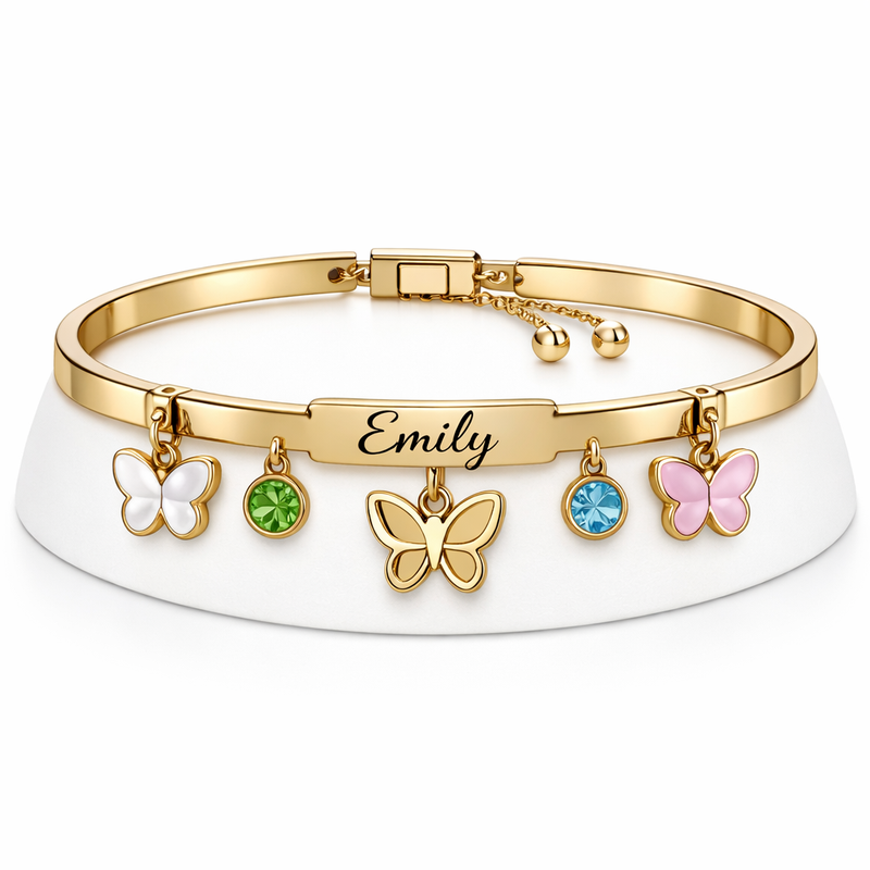 Why a Butterfly Birthstone Charm Bracelet is the Perfect Customizable Gold Stainless Steel Jewelry for Your Business 2 Why a Butterfly Birthstone Charm Bracelet is the Perfect Customizable Gold Stainless Steel Jewelry for Your Business
