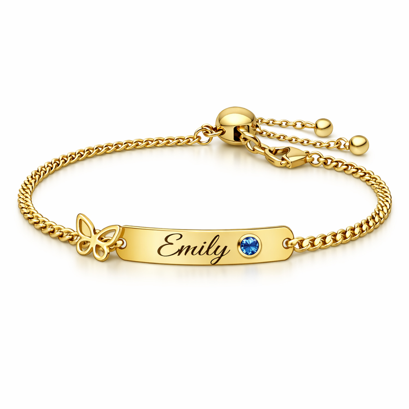 Butterfly Birthstone Charm Bracelet: Boost Your Jewelry Business with Customization & Personalized Gold Stainless Steel Jewelry 2 Butterfly Birthstone Charm Bracelet: Boost Your Jewelry Business with Customization & Personalized Gold Stainless Steel Jewelry