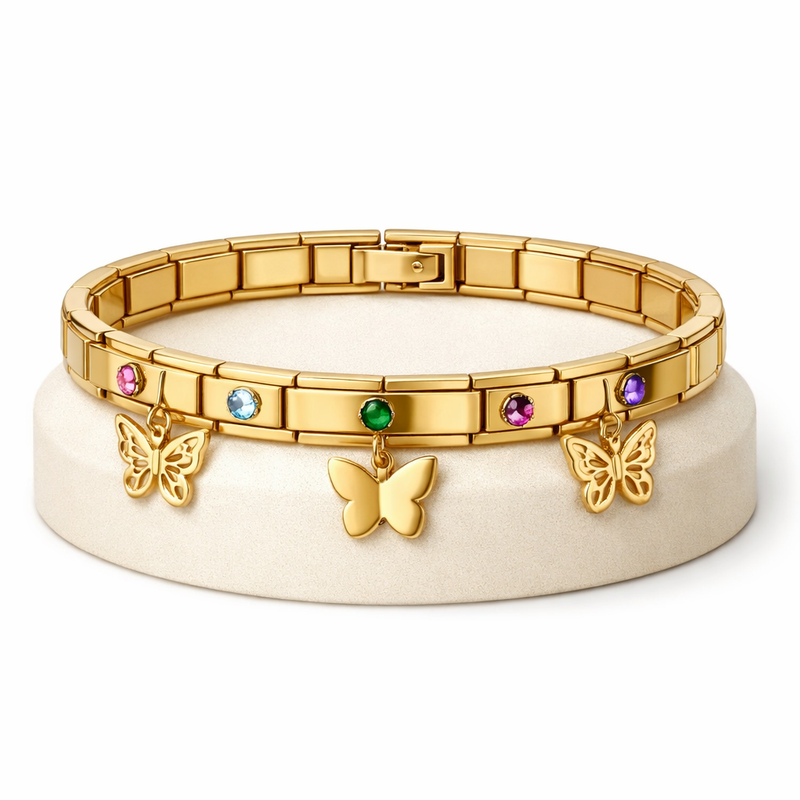 Butterfly Birthstone Charm Bracelet Customization Trends Driving Wholesale Growth in Personalized Gold Stainless Steel Jewelry Butterfly Birthstone Charm Bracelet Customization Trends Driving Wholesale Growth in Personalized Gold Stainless Steel Jewelry