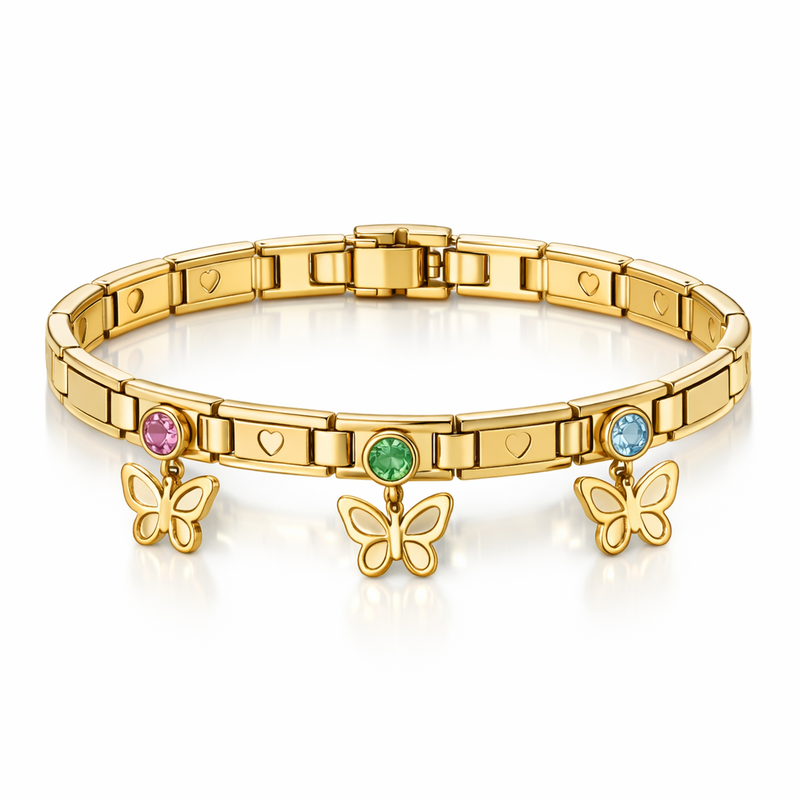 Butterfly Birthstone Charm Bracelet Customization Trends Driving Wholesale Growth in Personalized Gold Stainless Steel Jewelry 9 Butterfly Birthstone Charm Bracelet Customization Trends Driving Wholesale Growth in Personalized Gold Stainless Steel Jewelry