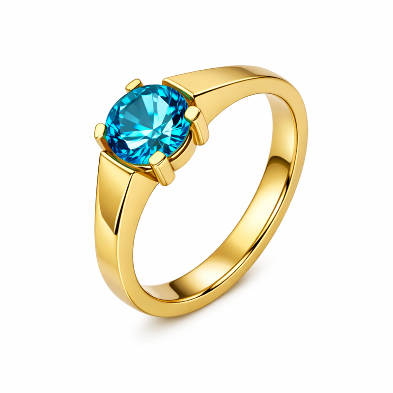 Geometric Birthstone Zircon Ring: The Perfect Modern Gold Plated Stainless Steel Ring for Your Jewelry Collection 8 Geometric Birthstone Zircon Ring: The Perfect Modern Gold Plated Stainless Steel Ring for Your Jewelry Collection