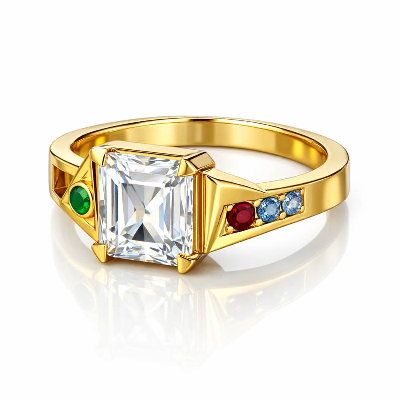 Geometric Birthstone Rings and Modern Stainless Steel Finger Rings: Elevate Your Jewelry Brand with Gold Plated Zircon Designs 2 Geometric Birthstone Rings and Modern Stainless Steel Finger Rings: Elevate Your Jewelry Brand with Gold Plated Zircon Designs