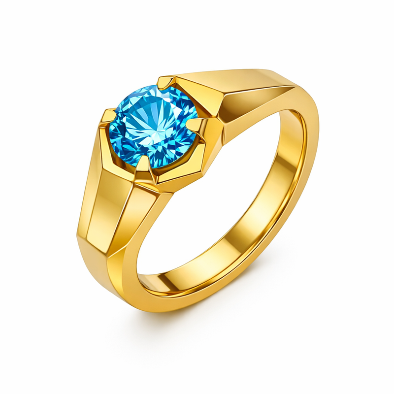 Geometric Birthstone Zircon Ring: Boost Your Jewelry Business with Gold Plated Stainless Steel Modern Rings 2 Geometric Birthstone Zircon Ring: Boost Your Jewelry Business with Gold Plated Stainless Steel Modern Rings