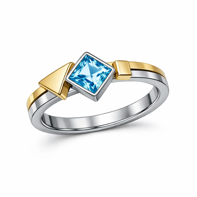 Geometric Birthstone Ring: Boost Your Jewelry Business with Gold Plated Zircon and Modern Stainless Steel Finger Rings 8 Geometric Birthstone Ring: Boost Your Jewelry Business with Gold Plated Zircon and Modern Stainless Steel Finger Rings