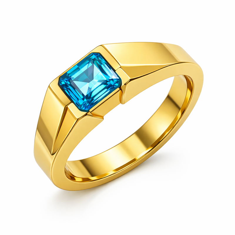 Geometric Birthstone Zircon Ring: A Trendy and Customizable Gold Plated Stainless Steel Modern Ring for Your Jewelry Line Geometric Birthstone Zircon Ring: A Trendy and Customizable Gold Plated Stainless Steel Modern Ring for Your Jewelry Line