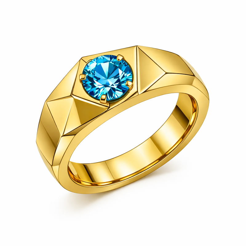 Geometric Zircon Gold Ring: Customization Options for Modern Birthstone Stainless Steel Rings and Gold Plated Geometric Finger Rings 6 Geometric Zircon Gold Ring: Customization Options for Modern Birthstone Stainless Steel Rings and Gold Plated Geometric Finger Rings