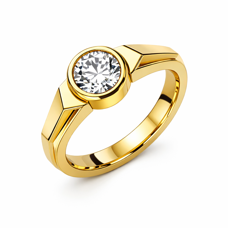 Geometric Zircon Gold Plated Ring: A Modern Stainless Steel Finger Ring and Birthstone Zircon Ring for Business Growth and Customization 3 Geometric Zircon Gold Plated Ring: A Modern Stainless Steel Finger Ring and Birthstone Zircon Ring for Business Growth and Customization