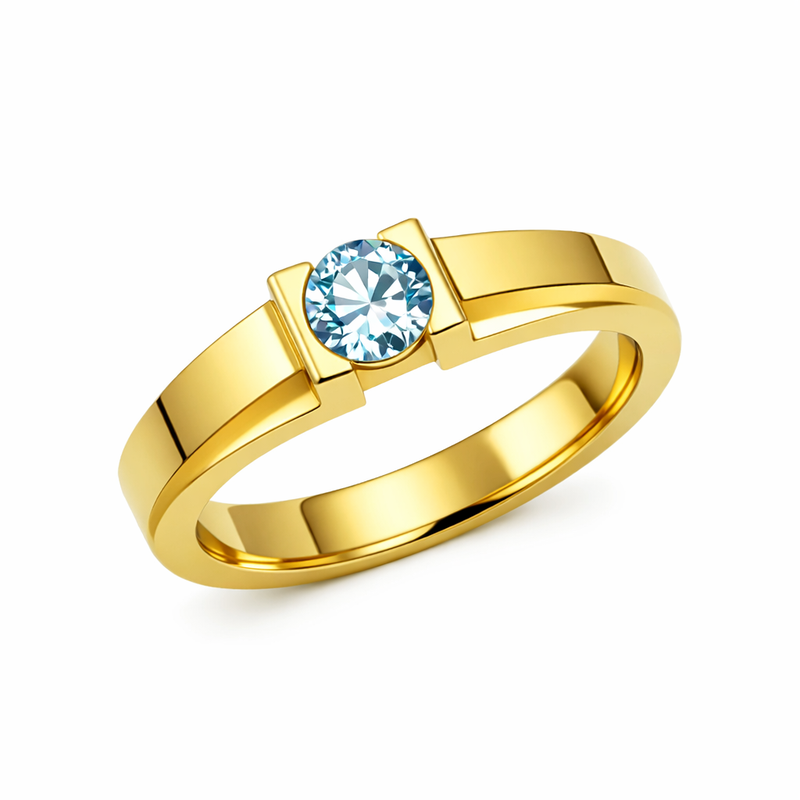 Geometric Birthstone Zircon Ring: Customizable Gold Plated Stainless Steel Rings for Modern Jewelry Brands 7 Geometric Birthstone Zircon Ring: Customizable Gold Plated Stainless Steel Rings for Modern Jewelry Brands